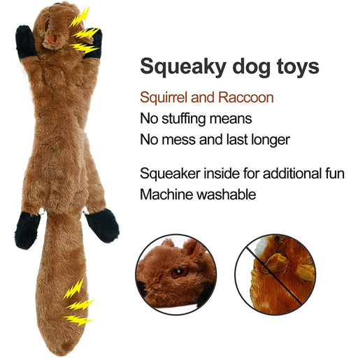 Stuffing-Free Giant Squeaky Crinkle Dog Toy