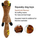 Stuffing-Free Giant Squeaky Crinkle Dog Toy