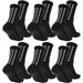 Non-Slip Grip Sport Socks – 6 Pair Set