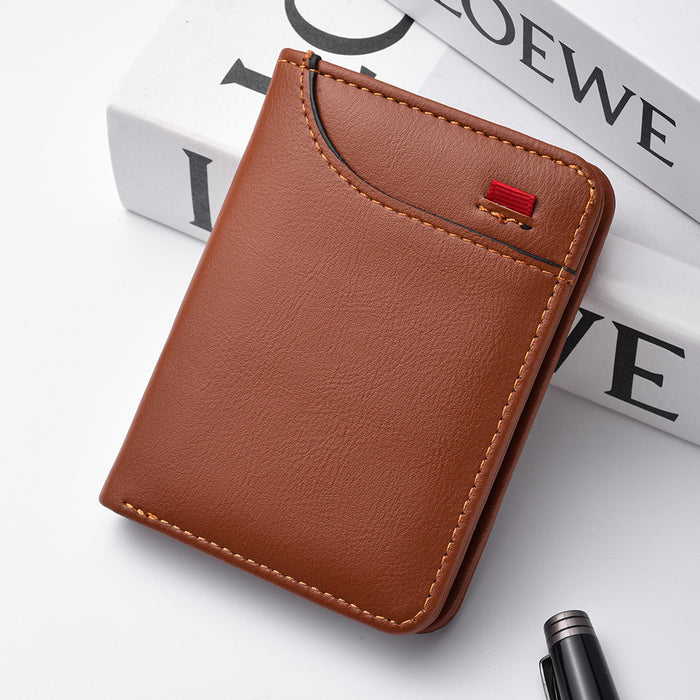 Slim PU Leather Credit Card Wallet
