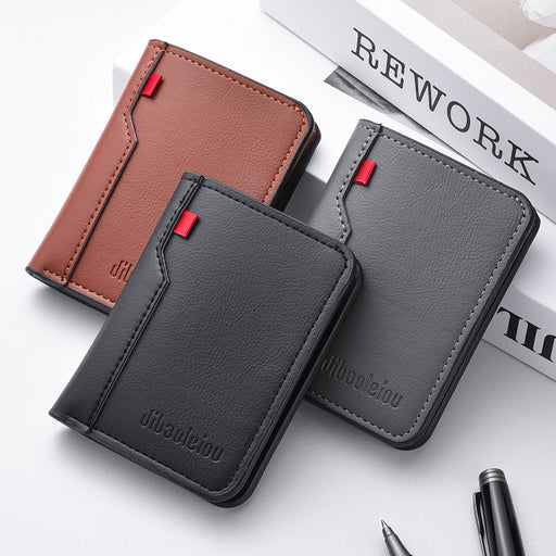 Slim PU Leather Credit Card Wallet