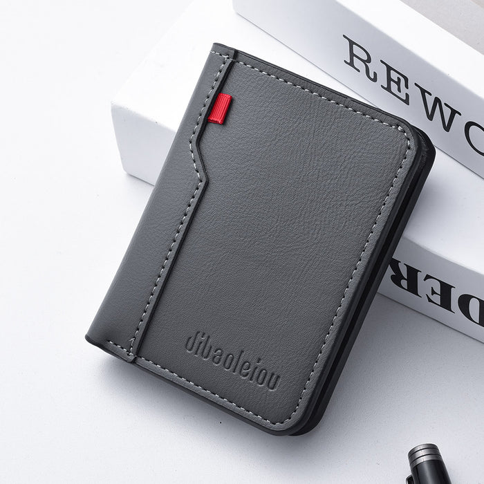 Slim PU Leather Credit Card Wallet