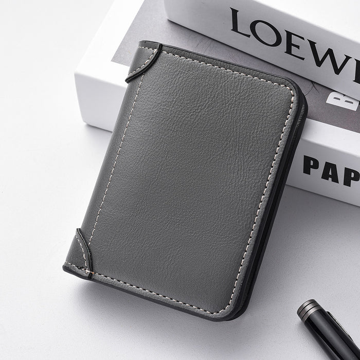 Slim PU Leather Credit Card Wallet