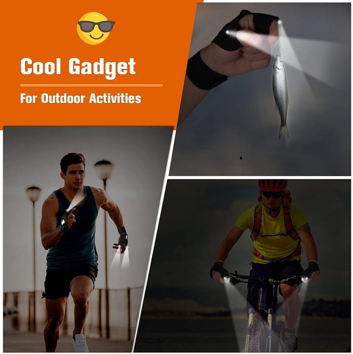 Half Finger LED Glove Flashlight