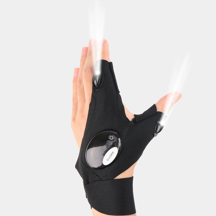Half Finger LED Glove Flashlight