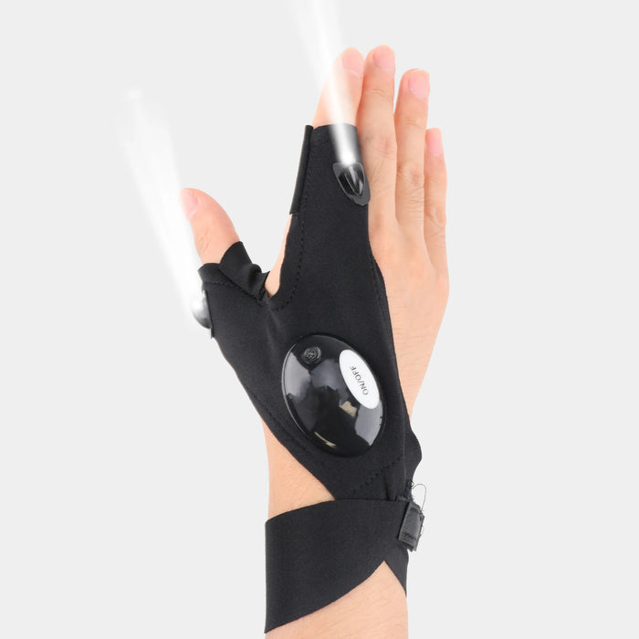 Half Finger LED Glove Flashlight