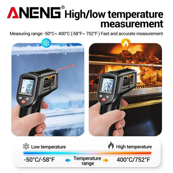 Highly Sensitive Non-contact Temperature Measuring Gun Hygrometer