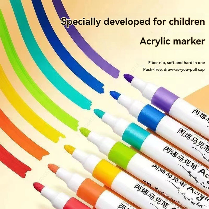 Acrylic Paint Art Marker Pen Set