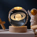 3D Crystal Ball Glowing Galaxy Lamp