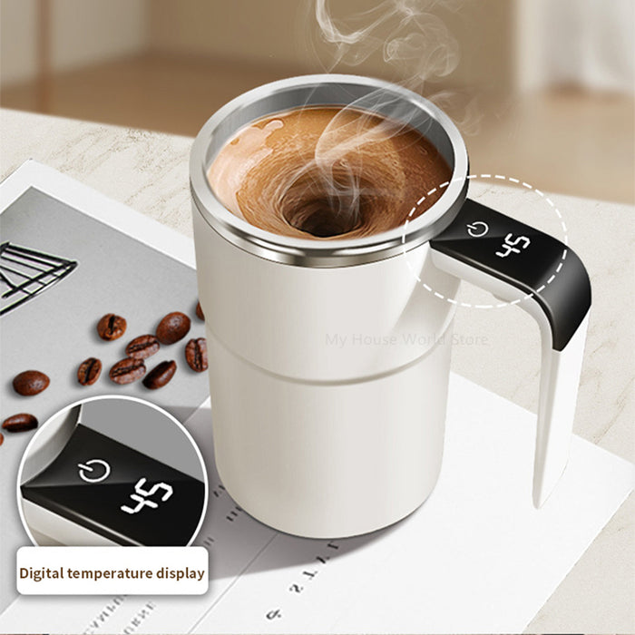 Rechargeable and Portable Magnetic Self Stirring Coffee Mugs