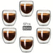 Heat Insulation Transparent Double Wall Glass Cup