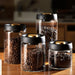 Vacuum Sealed Transparent Glass Food Storage Jars