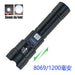 Rechargeable LED Flashlight with Telephoto Zoom