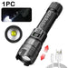 Rechargeable LED Flashlight with Telephoto Zoom