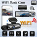 WiFi Dash Cam with Dual Lens & Night Vision