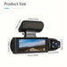 WiFi Dash Cam with Dual Lens & Night Vision