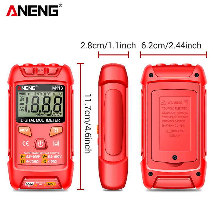 Digital Multimeter with Auto-Range & Non-Contact Voltage Detection