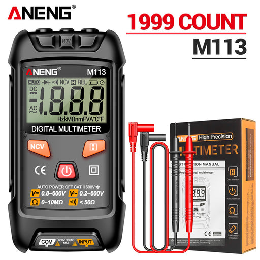 Digital Multimeter with Auto-Range & Non-Contact Voltage Detection