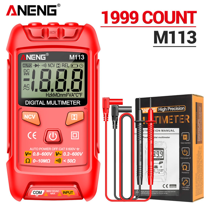 Digital Multimeter with Auto-Range & Non-Contact Voltage Detection