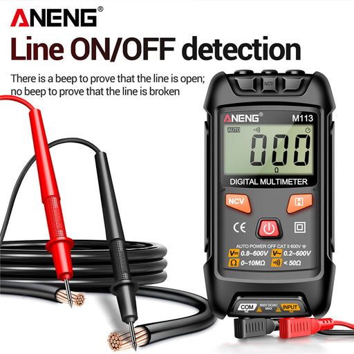 Digital Multimeter with Auto-Range & Non-Contact Voltage Detection