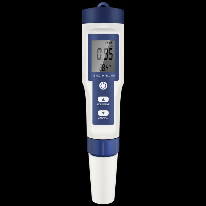 5 In 1 Digital Salinity Temperature PH TDS EC Meter Tester Pen