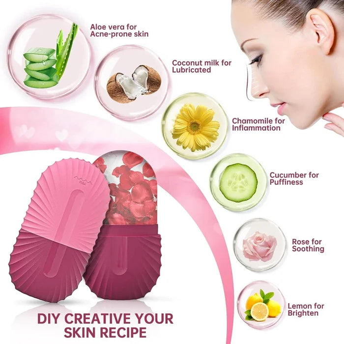 Silicone Ice Mold Face Roller
