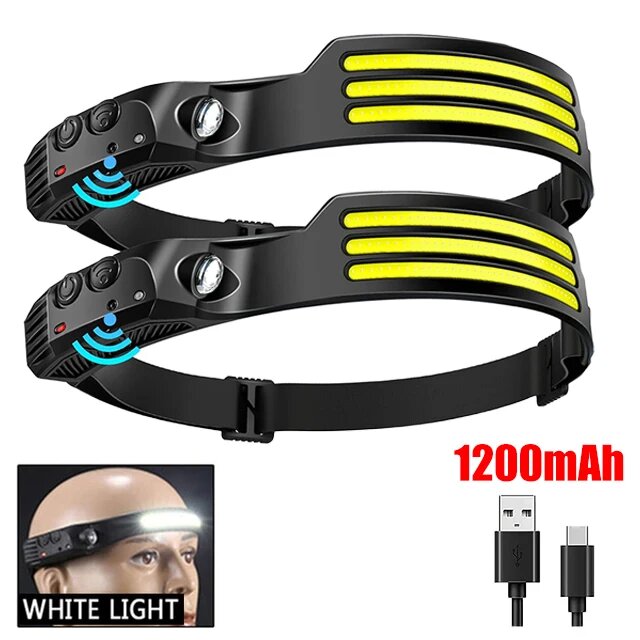 COB LED Induction Headlamp