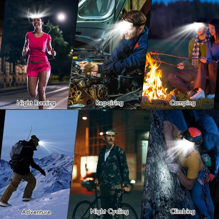 COB LED Induction Headlamp