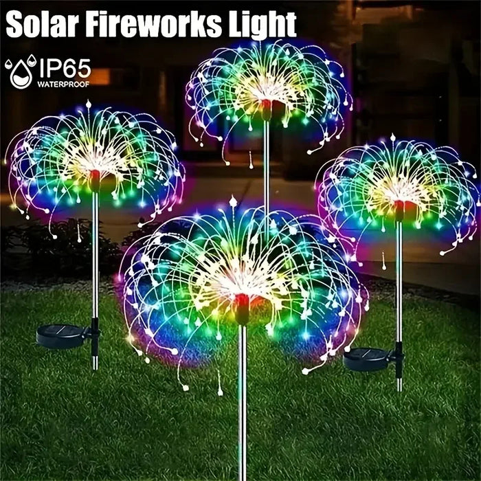 Solar Outdoor Fireworks Lights