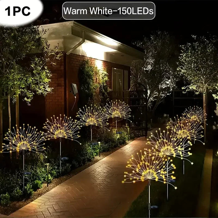 Solar Outdoor Fireworks Lights