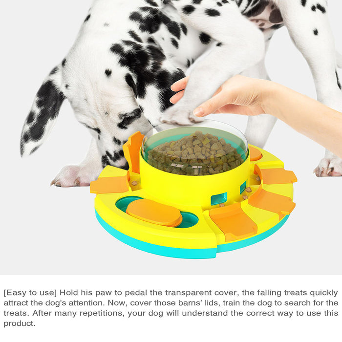 Treat Popper Interactive Food Dispenser Dog Puzzle Toys