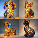 Cat and Dog Resin LED Night Light