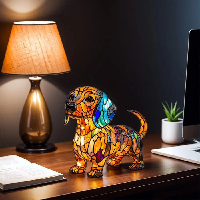 Cat and Dog Resin LED Night Light
