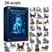 Crystal Cat Acrylic Christmas Advent Calendar