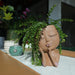 Handmade Resin Face Head Planter with Drainage