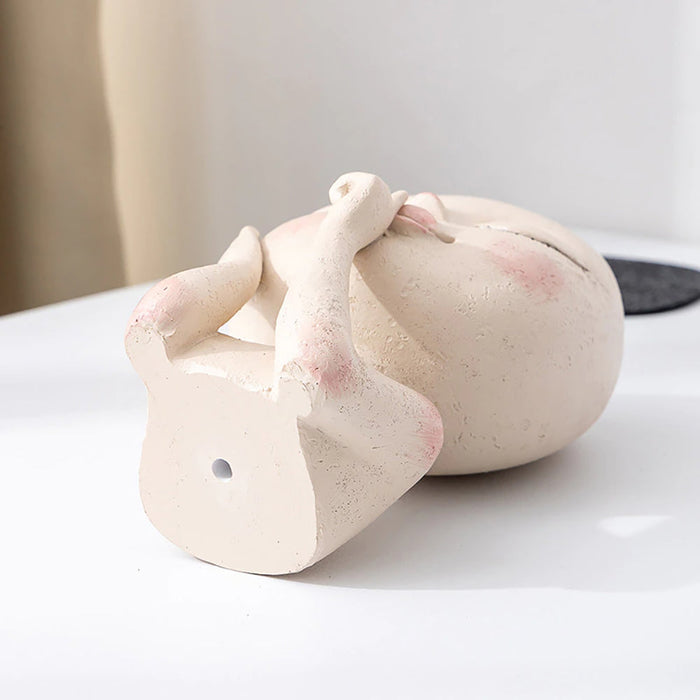 Handmade Resin Face Head Planter with Drainage