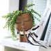 Handmade Resin Face Head Planter with Drainage