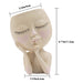 Handmade Resin Face Head Planter with Drainage