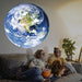 Earth & Moon Projection Lamp with Adjustable Stand
