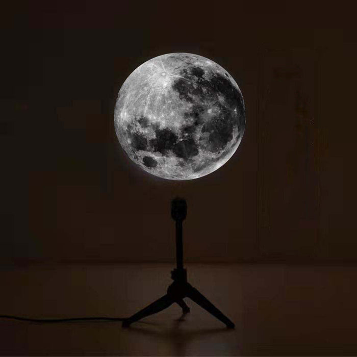 Earth & Moon Projection Lamp with Adjustable Stand