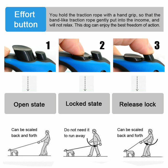 16 Ft Automatic Retractable Dog Leash