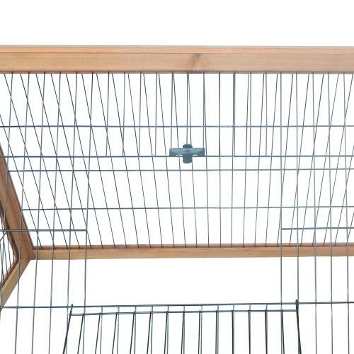 Premium Wooden A-Frame Rabbit Hutch