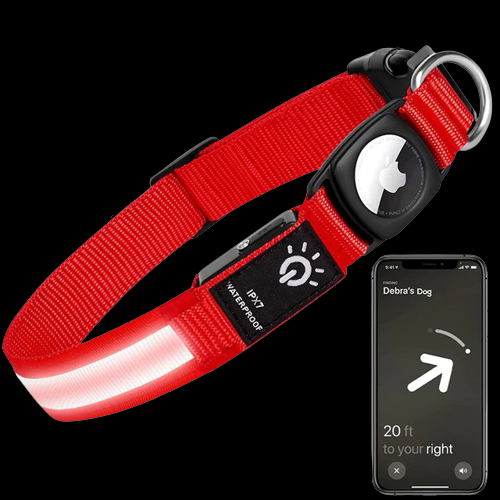 Puplights Luminous AirTag Dog Collar