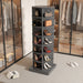 360° Rotating Shoe Cabinet – Grey Finish