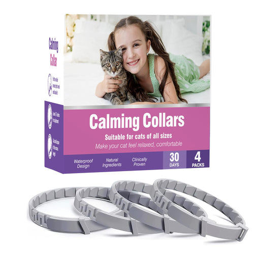 4-Pack Calming Pheromone Collars for Cats