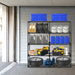 5-Tier Wire Storage Rack with Dust Cover Garage