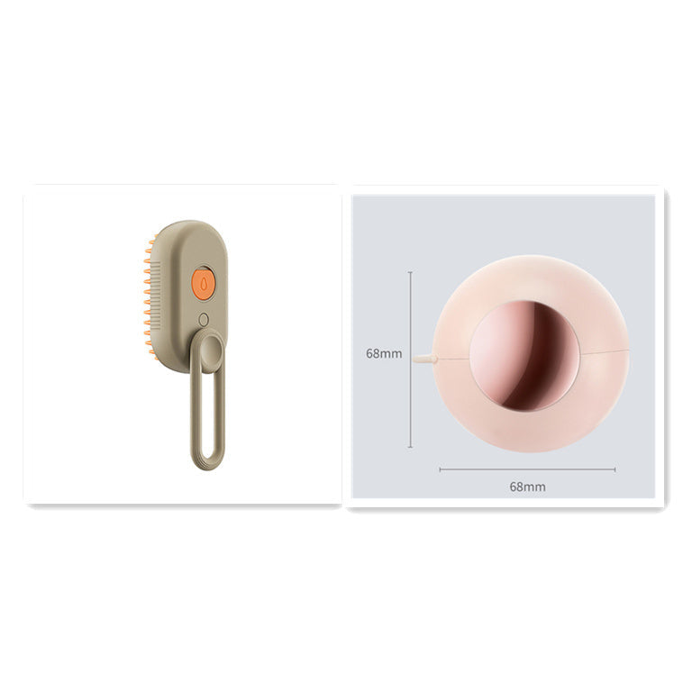 Steam Spray Pet Grooming Brush with USB Charging