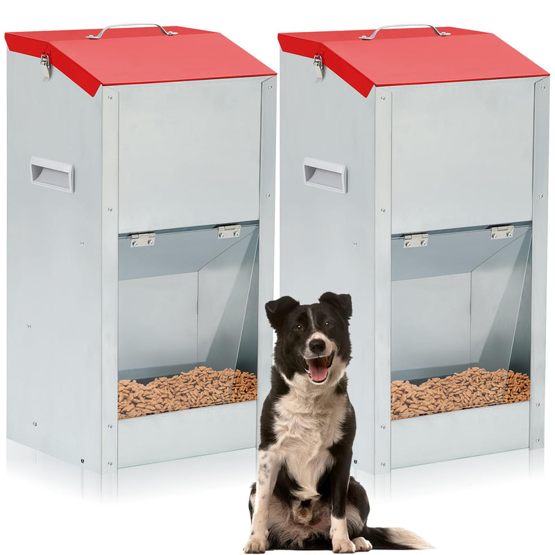 Gravity Dog Feeder Duo with Handle