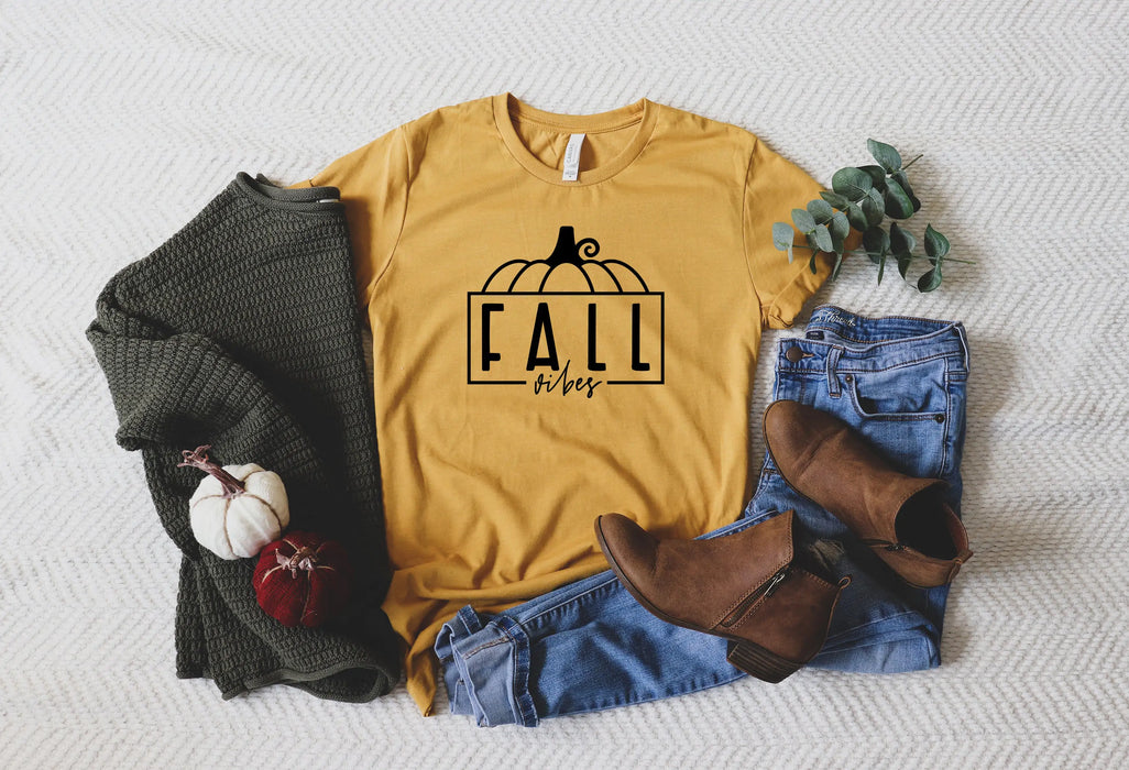 Fall Vibes Pumpkin Shirts