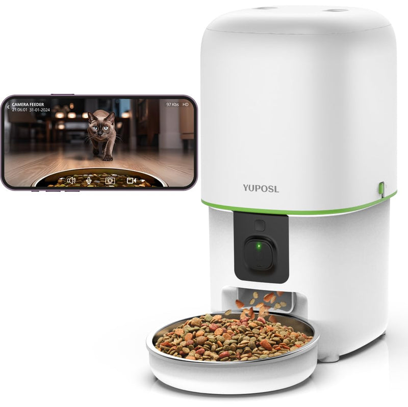 Smart Auto Cat Feeder with HD Camera